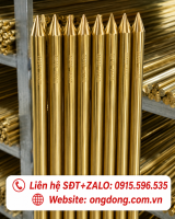 Cọc tiếp địa đồng vàng D18 dài 2.4m